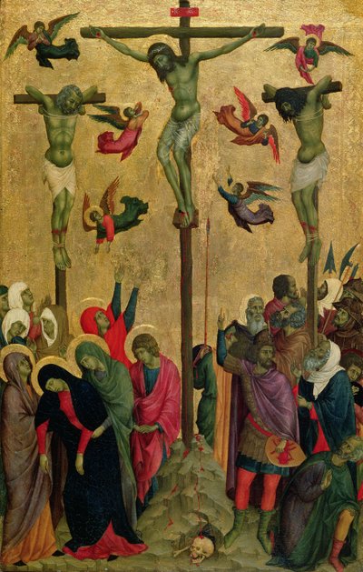 La crocifissione da (school of) Duccio di Buoninsegna