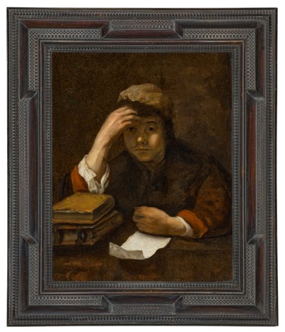 Un ragazzo che legge (olio su tela) da (studio of) Rembrandt Harmensz. van Rijn