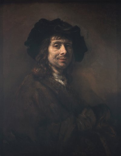 Ritratto di giovane uomo (forse un artista) 1661-62 (olio su tela) da (studio of) Rembrandt Harmensz. van Rijn
