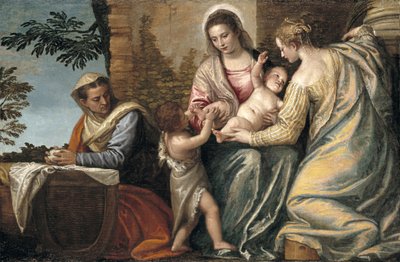 Madonna col Bambino con Santa Elisabetta, il Bambino San Giovanni Battista e Santa Giustina da Paolo Veronese