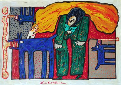 G. C. Riccardi, Unbenannt, 2007, Acryl auf Papier, 87x62, Italia. da Gian Carlo Riccardi