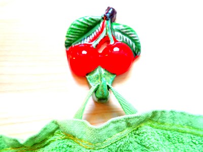 Ciliegie gancio da cucina giardino estivo vintage da Martina Konitzky