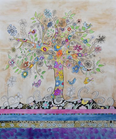 Albero hippie da Marys Watercolors