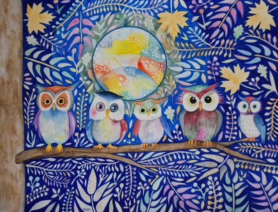 Gufi di notte da Marys Watercolors