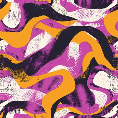Uno spettro di colori, decorazioni murali e stampe su tela da F. Abderrahim