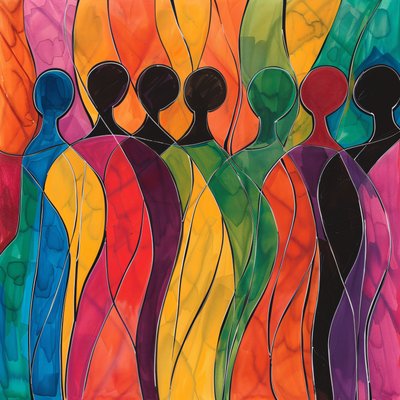 Folla di persone in un