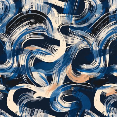 Vibranti pennellate astratte, design di texture astratte, stampe su tela da F. Abderrahim
