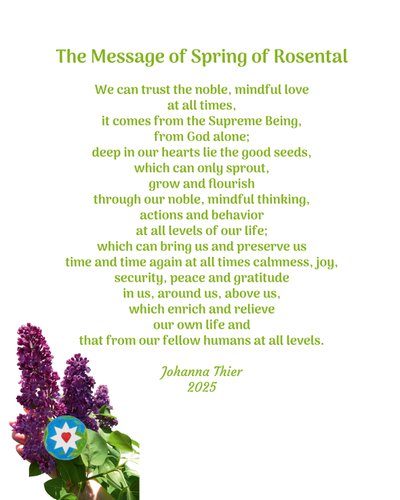 The Message of Spring of Rosental da Johanna Thier