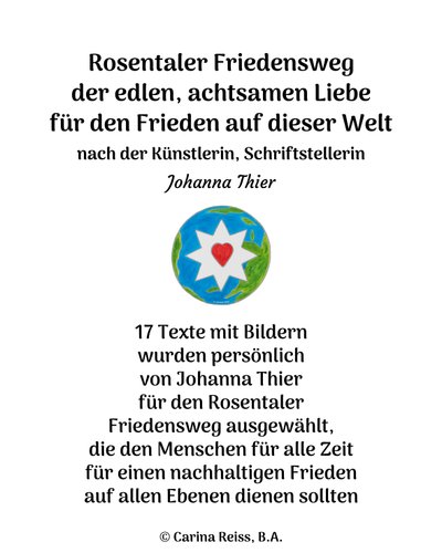 Sentiero della pace Rosental da Johanna Thier
