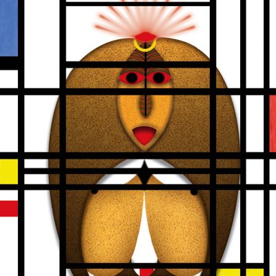 Razionale animale (III) - Omaggio a Piet Mondrian da Alexander Eibach