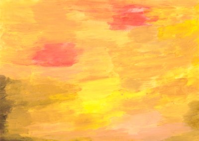 Una fusione espressiva di colori rosso, giallo e arancione che danzano in armonia da Albert Mansour