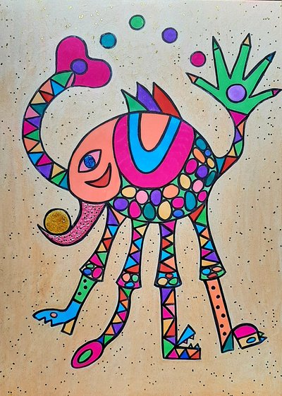 Maiale giraffa da Steffi_Seiler_Art