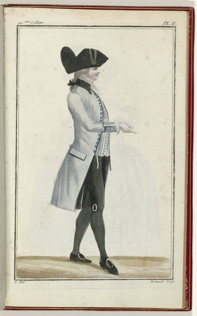 Cabinet des Modes ou les Modes Nouvelles, 1 Settembre 1786, pl. II da A.B. Duhamel