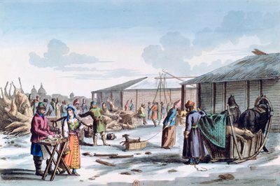 Mercato della carne durante l