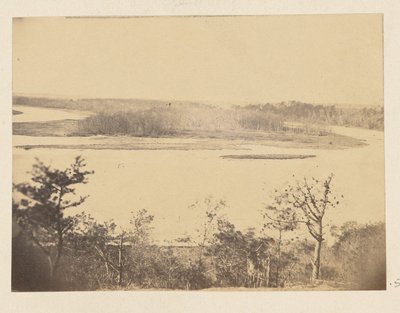 Guardando il fiume Appomattox, da Point of Rocks da A.J. Russell