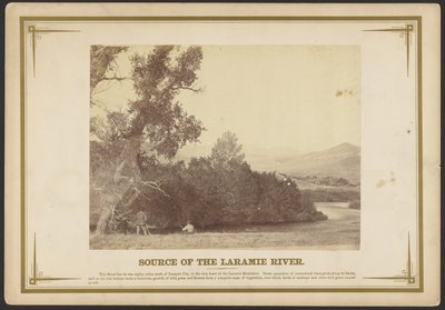 Sorgente del fiume Laramie. [Wyoming]. da A.J. Russell