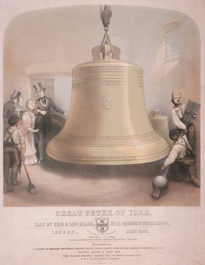 Vista della Grande Campana di York (1845) da AR Grieve