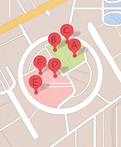 Mappa del ristorante da A.Richard Allen
