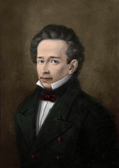 Ritratto di Giacomo Leopardi dal ritratto di A. Ferrazzi da A. (after) Ferrazzi