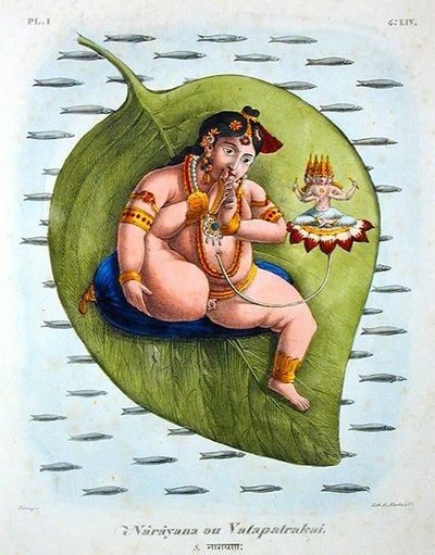 Narayana o Vatapatrakai inciso da de Marlet da A. (after) Geringer