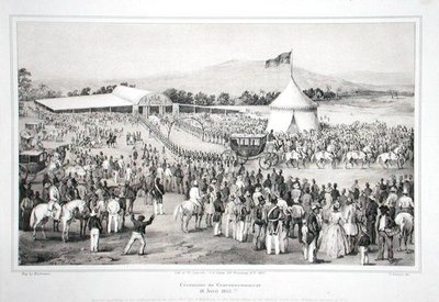 Incoronazione del generale Faustin Soulouque (c.1785-1867) come imperatore di Haiti da A. (after) Hartmann