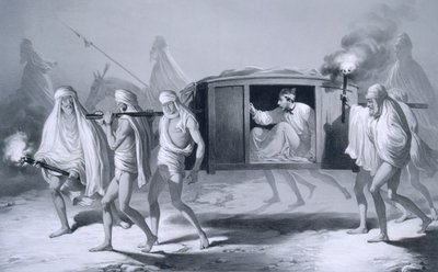 Post-chaise in stile indiano nel Punjab tra Loudiana e Amritsar, da 
