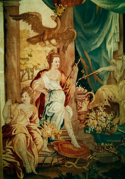 Europa, da un arazzo dei quattro angoli del mondo, (dettaglio) da A. Baertams
