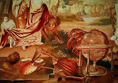Europa, da un arazzo dei quattro angoli del mondo, (dettaglio) da A. Baertams