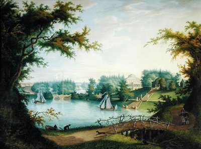 Il grande ponte di pietra e i gradini di Marienthal, 1803 da A. Bugreyev