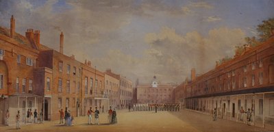 Vecchie caserme Clarence, Portsmouth, Hampshire, 1847 da A. C. Snape