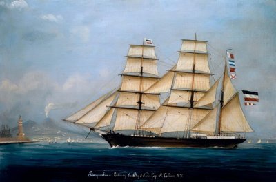 Barca Sirene che Entra nella Baia di Napoli, Capt. A. Calliess da A. Calliess