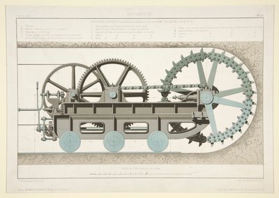 Studio di una macchina per tunneling da A. Cheneveau