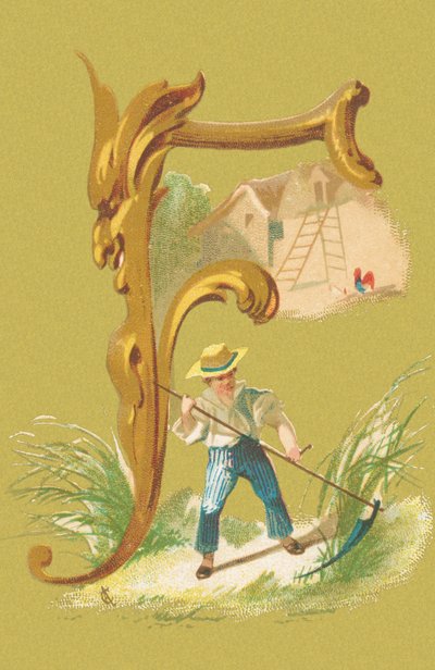 F: falciatore, falce, fieno, fattoria da A. Cordier