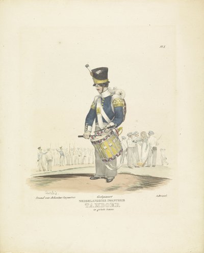 Tamburino in uniforme completa, 1820-1825 da A. Courtois