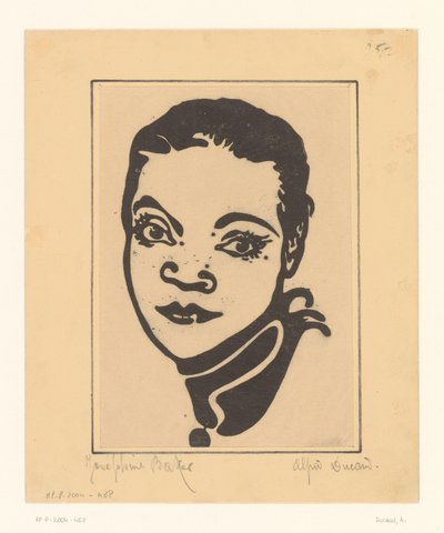 Ritratto di Josephine Baker da A. Ducand