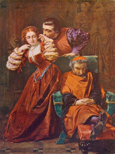 Shakespeare: Silvia e Valentino, I due gentiluomini di Verona, Atto III, Scena 1 da A. E. Elmore