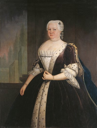 Ritratto di una regina di Prussia, c.1739 da A. F. Habert
