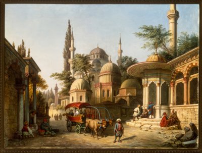 Vista di una moschea a Istanbul da A. Finke