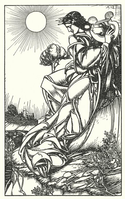 Illustrazione per In Memoriam di Tennyson (incisione) da A. Garth Jones