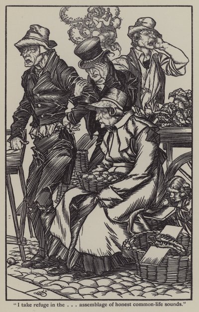 Illustrazione per The Essays of Elia di Charles Lamb da A. Garth Jones
