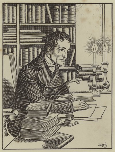 Illustrazione per The Essays of Elia di Charles Lamb da A. Garth Jones