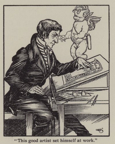 Illustrazione per The Essays of Elia di Charles Lamb da A. Garth Jones