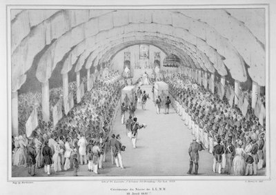 Incoronazione del generale Faustin Soulouque (c.1785-1867) come imperatore di Haiti, 18 aprile 1852, da 