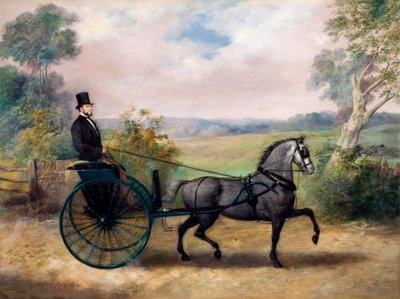 Uomo in carrozza, 1862 da A. Heaning