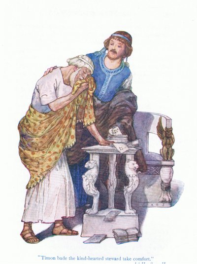 Timon disse al gentile amministratore di farsi coraggio (Timon d
