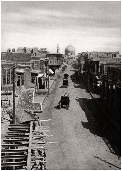 Una strada a Baghdad, Iraq, 1925 da A. Kerim