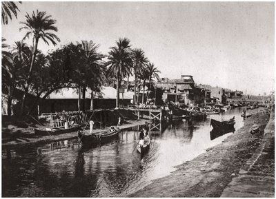 Ashar Creek che conduce allo Shatt al-Arab, Bassora, Iraq, 1925 da A. Kerim
