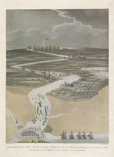 Spedizione britannica ad Anversa, 1809 da A. Lutz