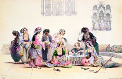 Interno di un harem, Il Cairo, Egitto da A Margaretta Burr