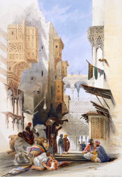 Strada che Porta a El Azhar, Il Cairo da A Margaretta Burr